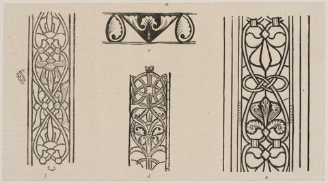 Historical Decorative Ornament Pattern Sketches
