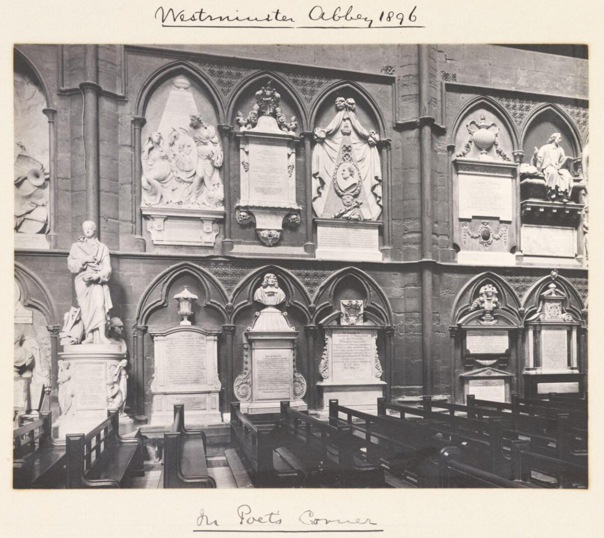 Poets Corner Westminster Abbey 1896