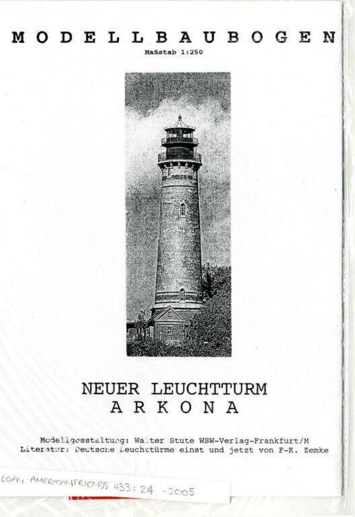 Arkona New Lighthouse Paper Model Cover