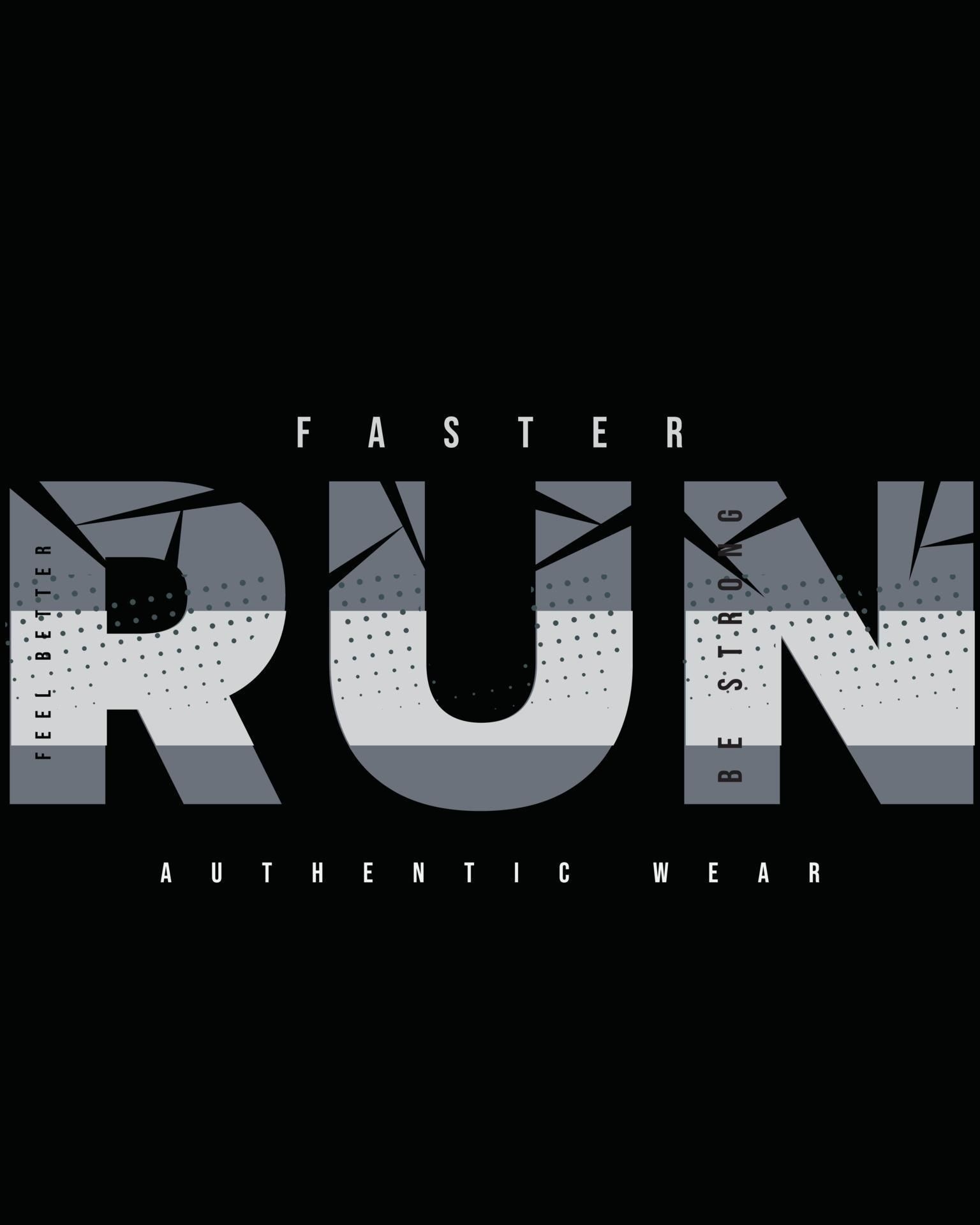 Run Athletic Apparel Graphic Design