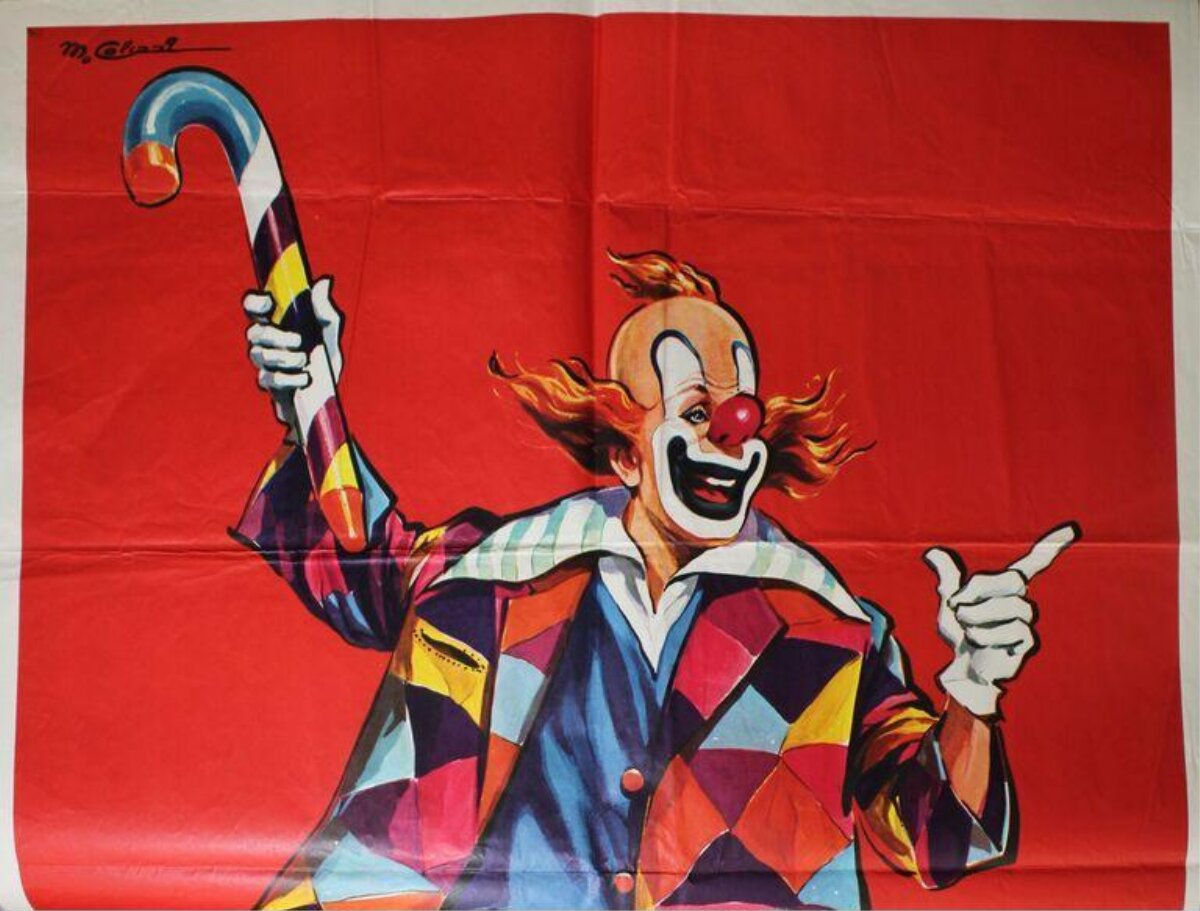 Vintage Circus Clown Poster