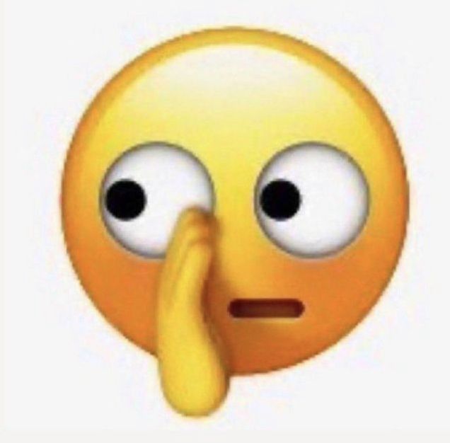 Nose Picking Yellow Emoji