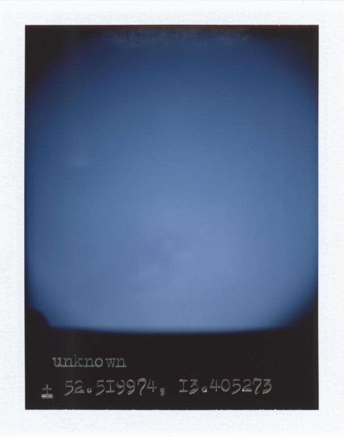 Blue Sky With Coordinates