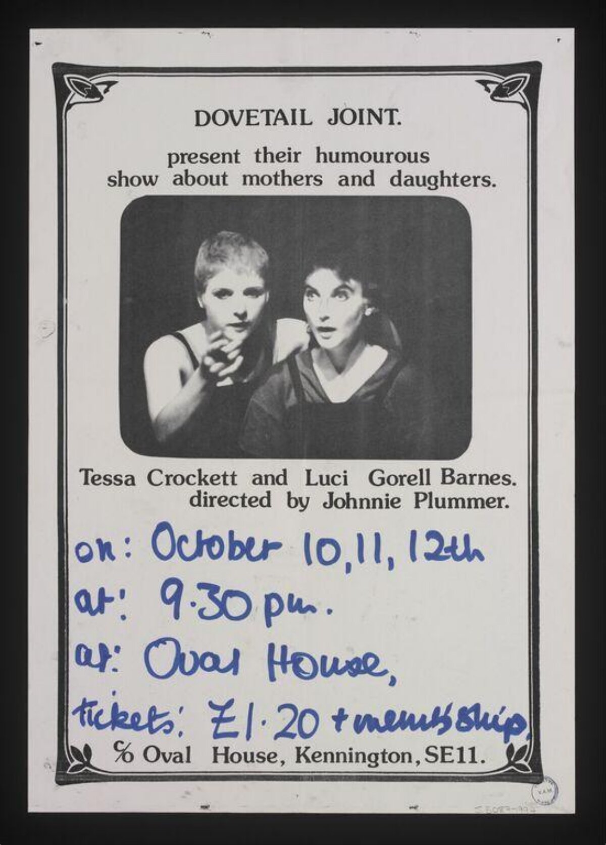 Dovetail Joint Theatre Show Poster