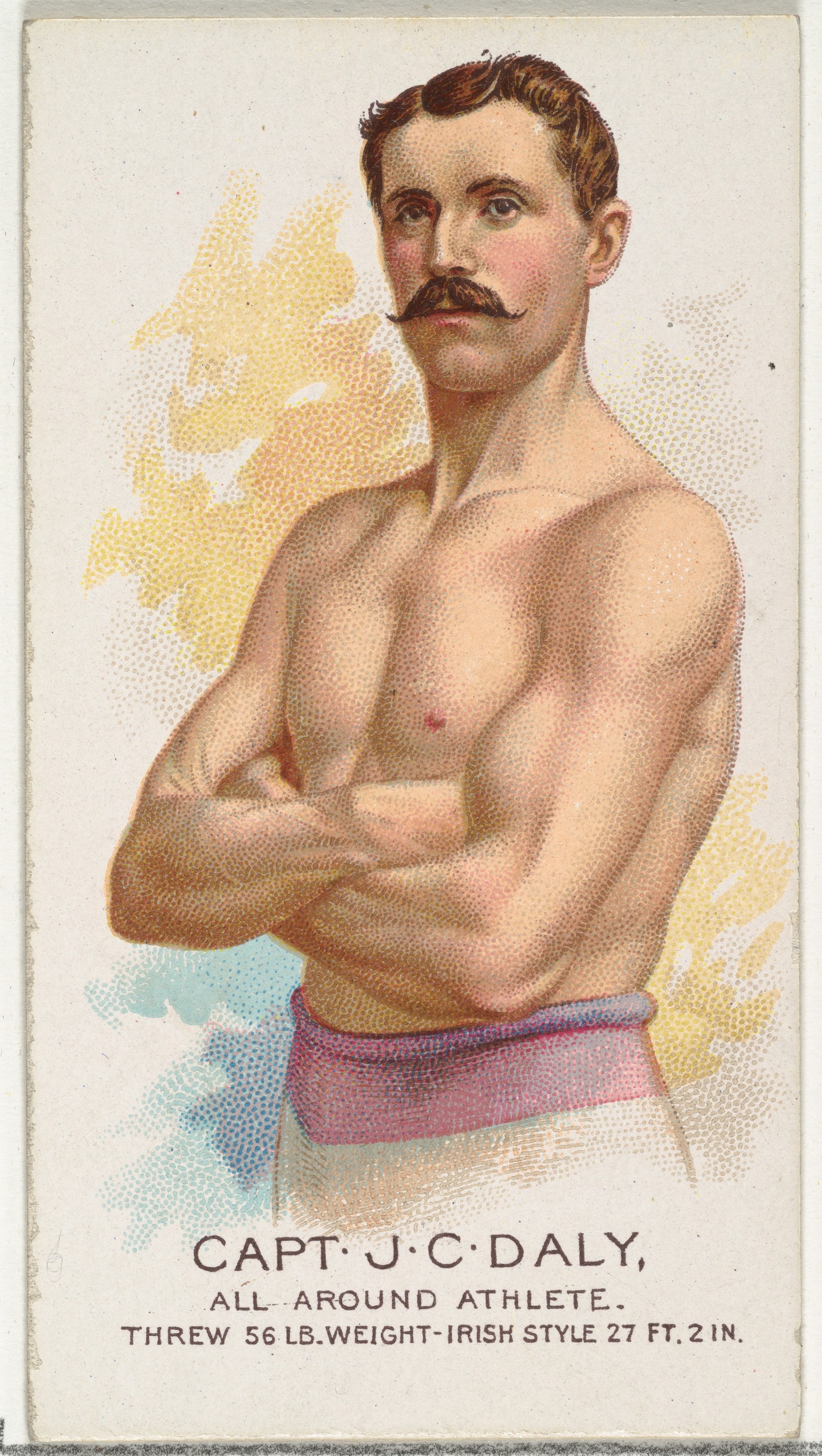 Capt J.C. Daly Vintage Athlete Card
