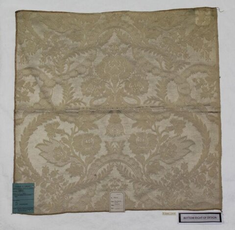 Antique Damask Textile Sample