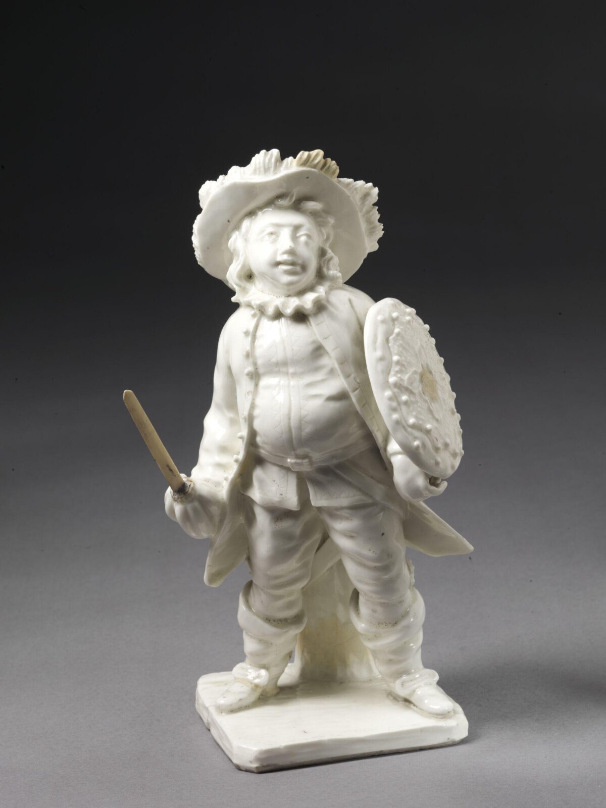 White Porcelain Warrior Figurine