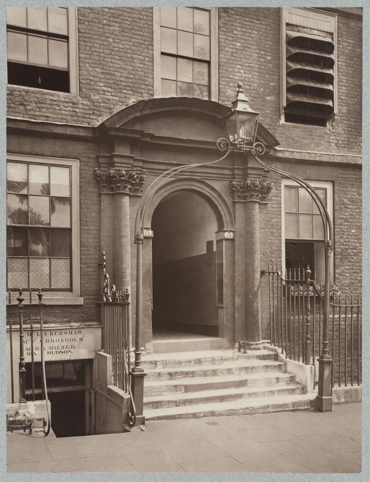 19th Century Brick Building Entrance