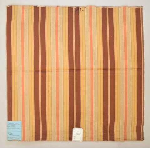 Vintage Striped Fabric Sample