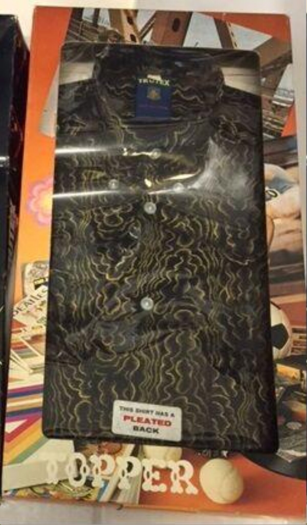 Vintage Packaged Men's Patterned Shirt