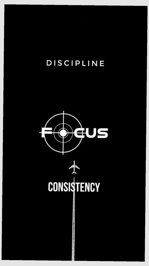Discipline Focus Consistency Motivational Poster