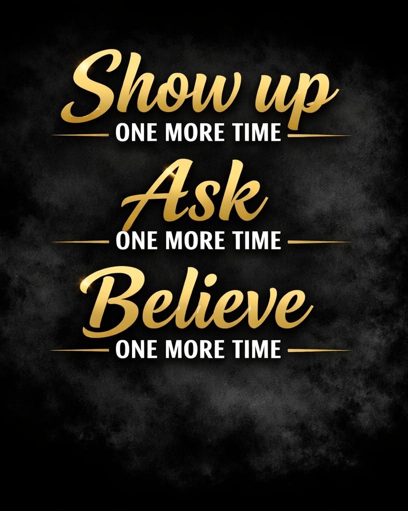 One More Time Motivational Quote