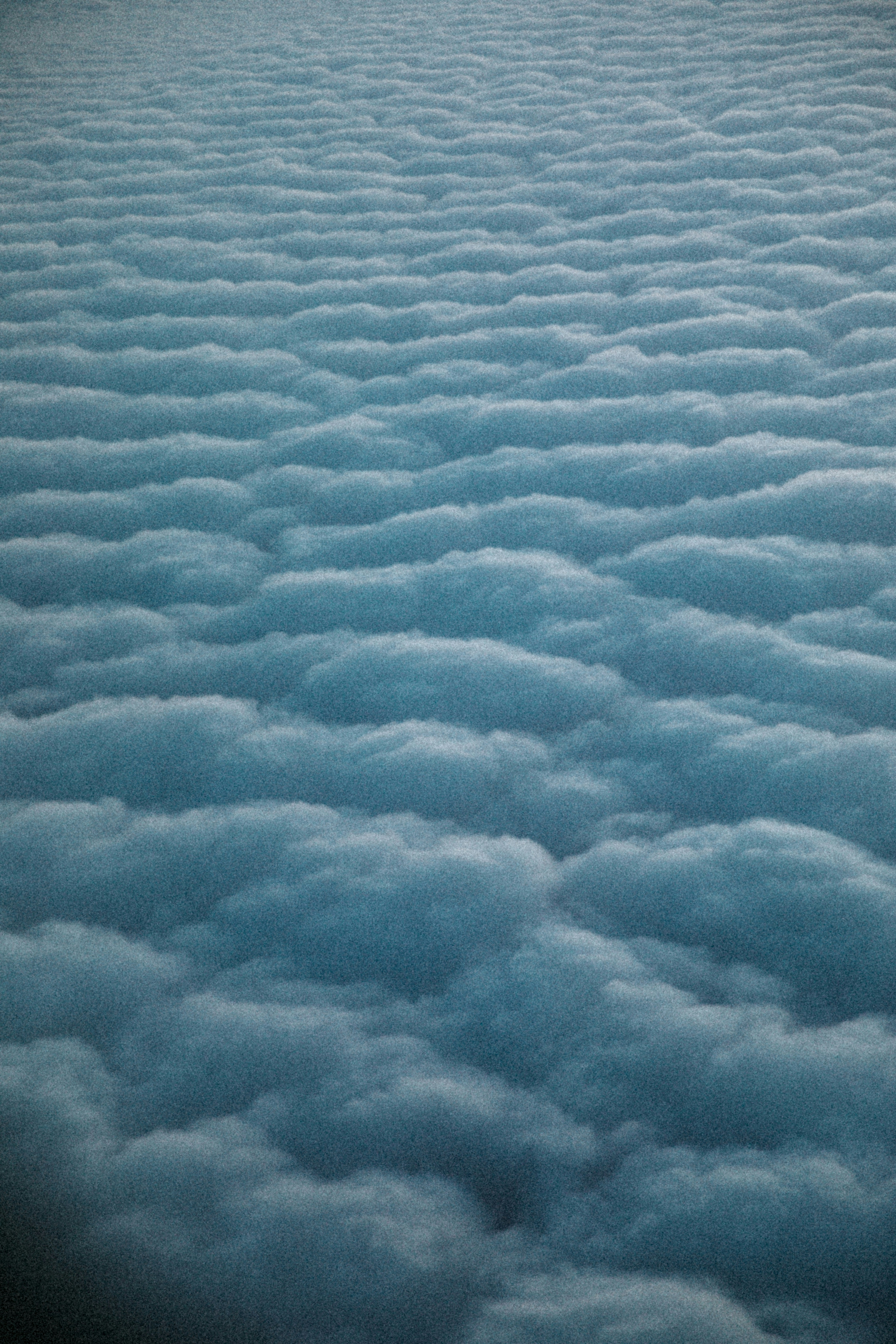 Aerial View of Layered Clouds