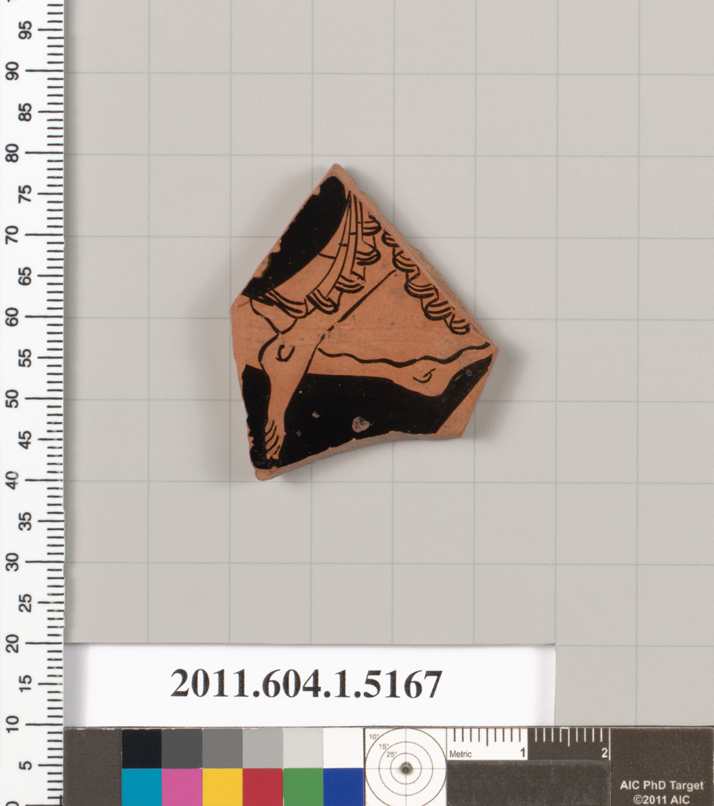 Ancient Painted Pottery Fragment