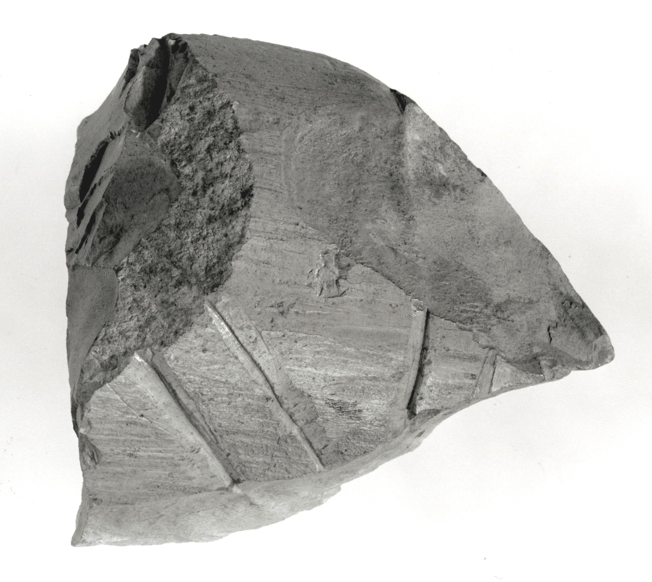Worked Stone Fragment with Cut Marks