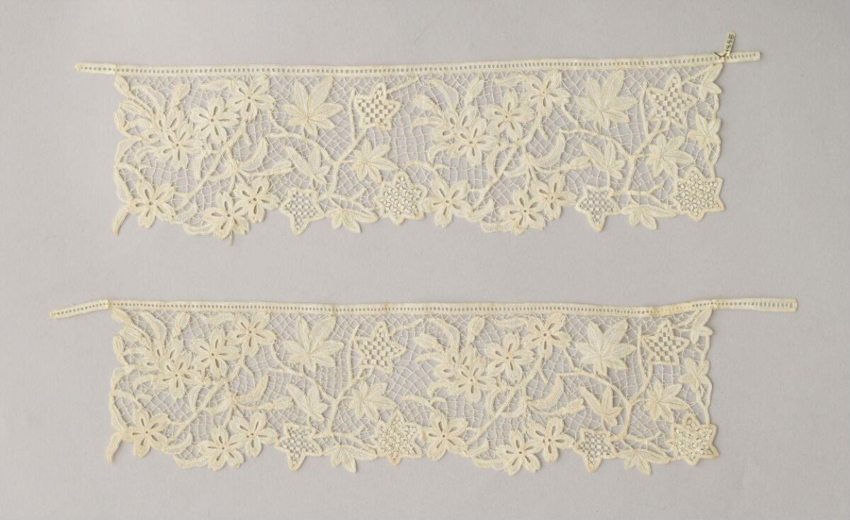 Two Pieces of Vintage Floral Lace