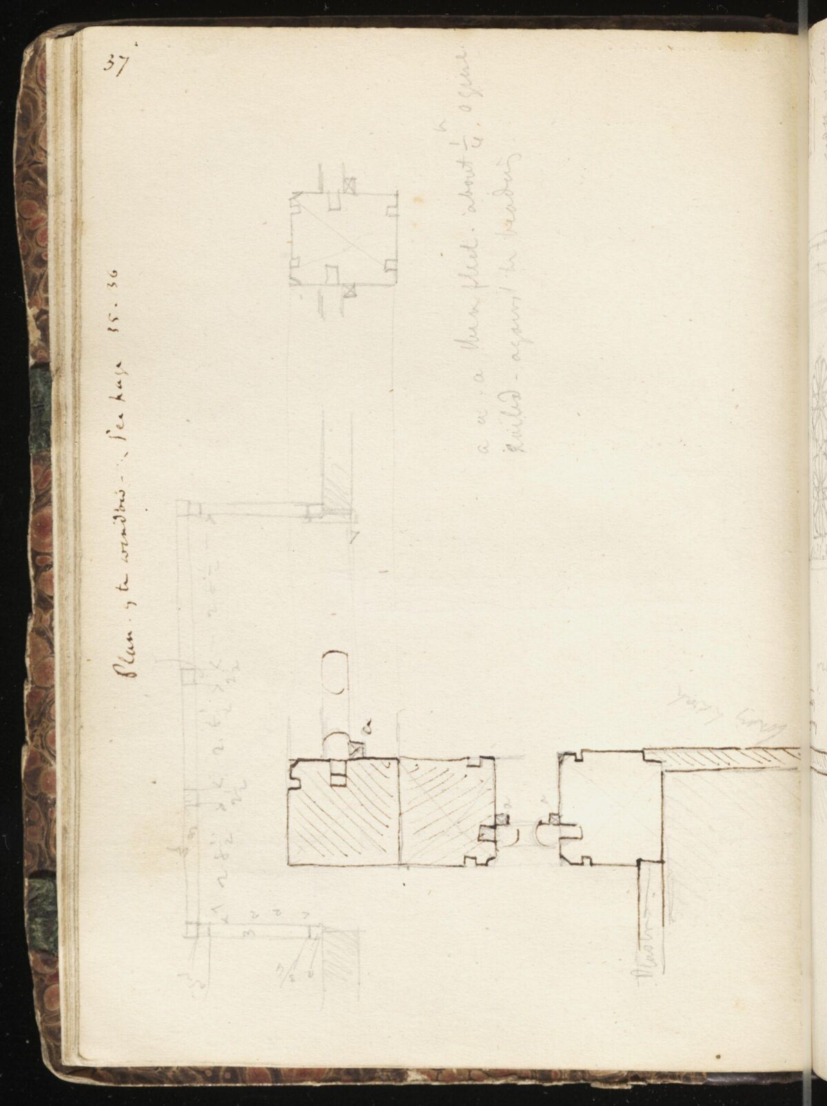 Hand-drawn Architectural Plan Sketch