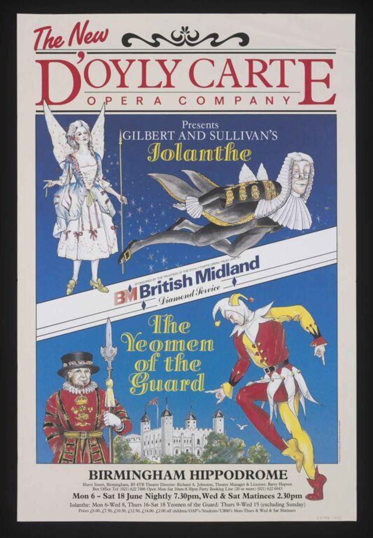 New D'Oyly Carte Opera Show Poster