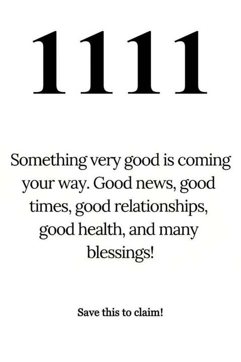 1111 Positive Blessing Affirmation
