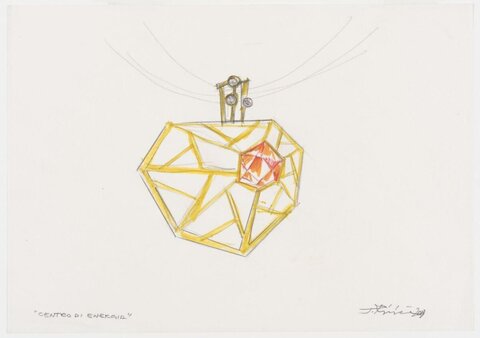 Gem Pendant Design Sketch