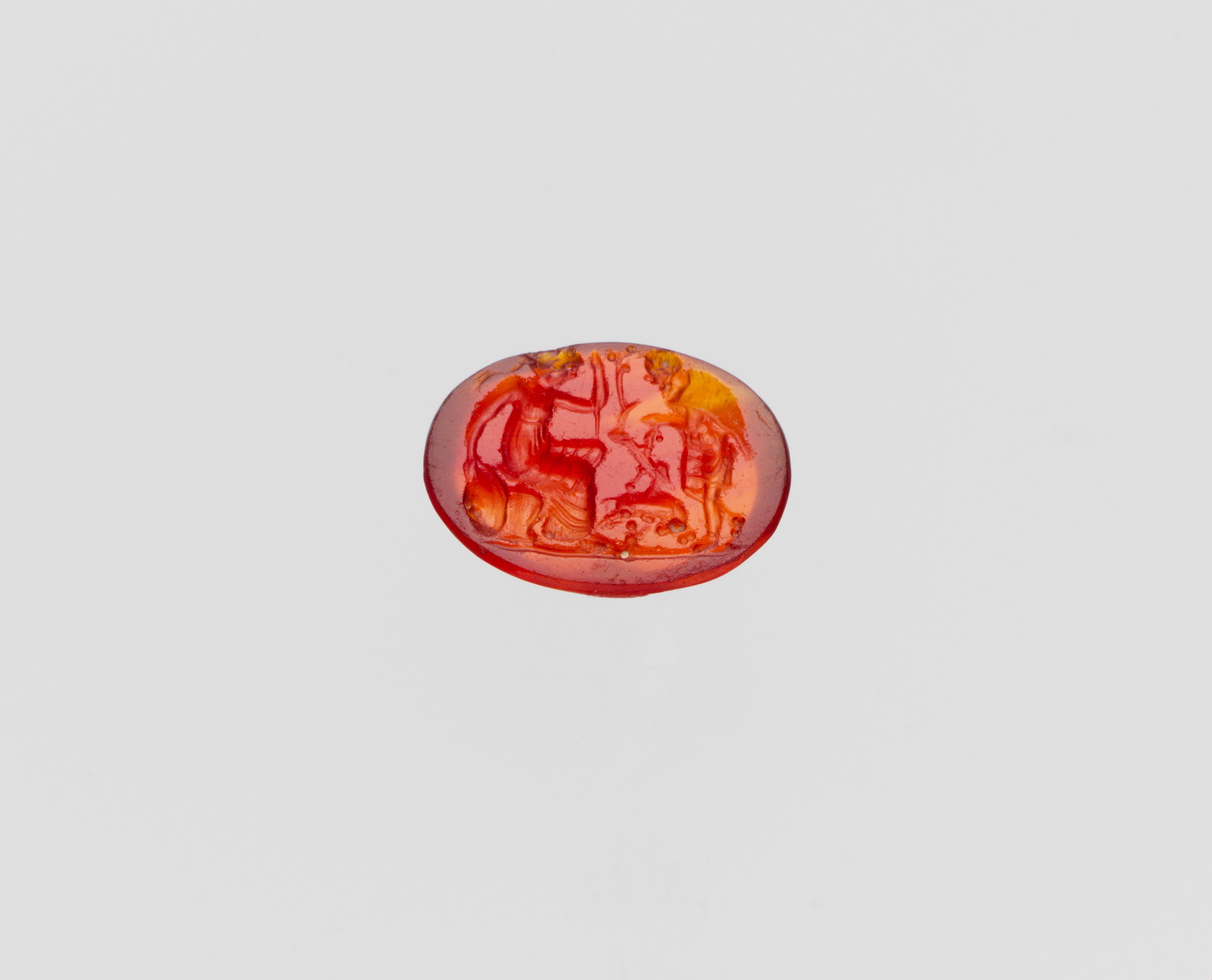 Ancient Carved Carnelian Intaglio Gem
