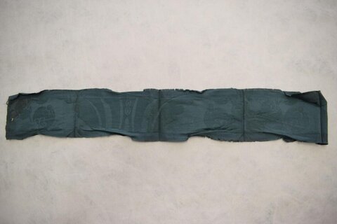 Dark Green Antique Fabric Fragment