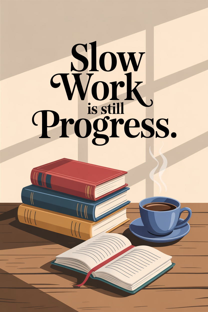 Slow Work Is Still Progress Quote