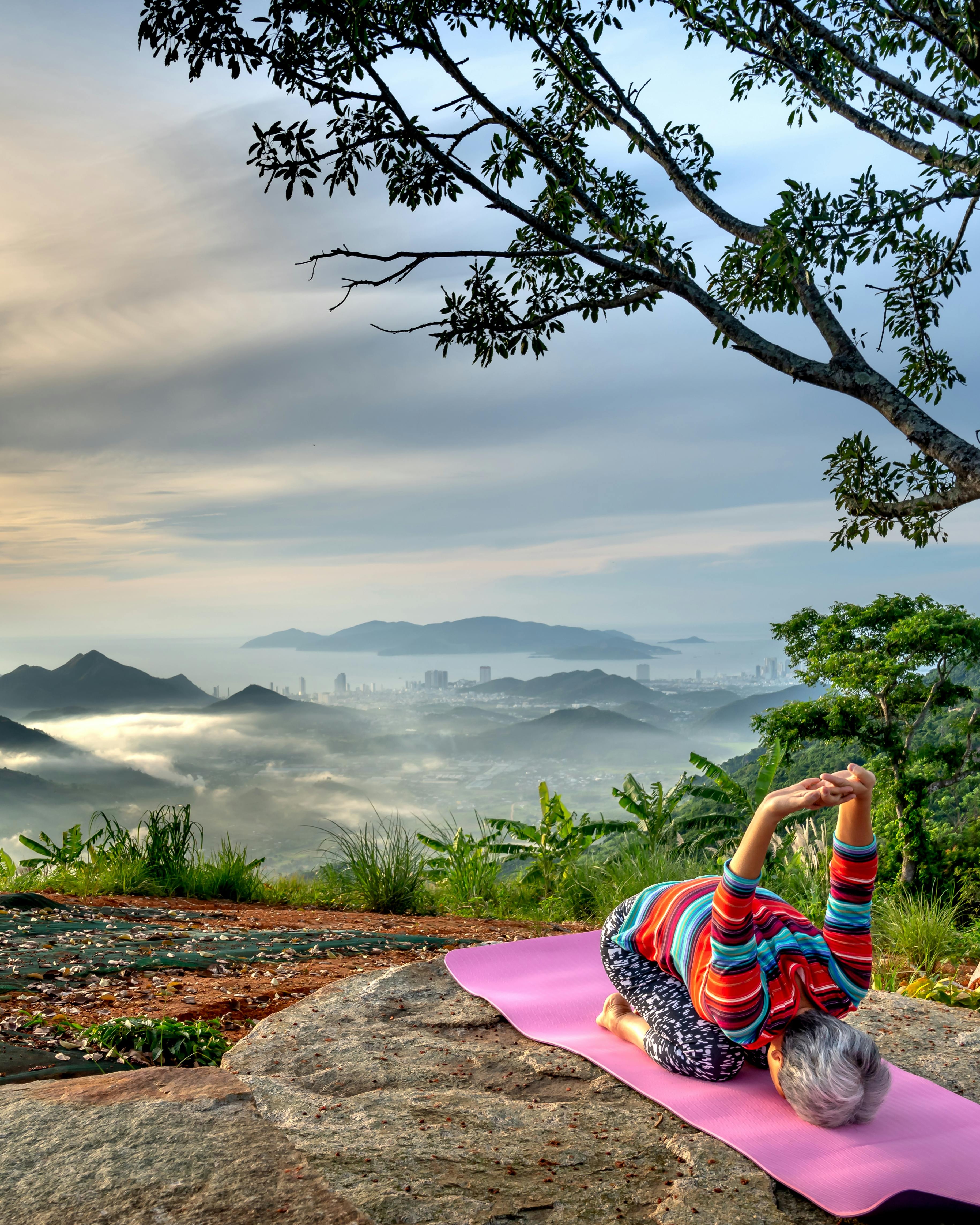 Yoga Practice at Mountain Overlook