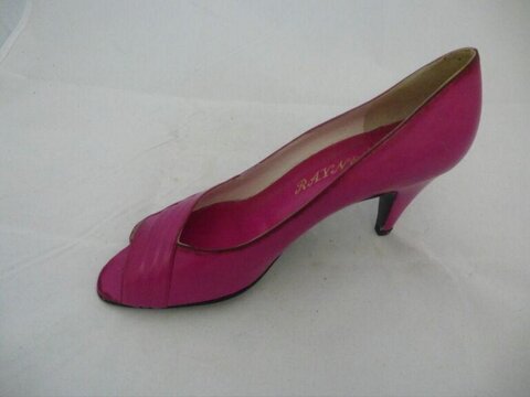 Pink Peep-toe High Heel Shoe