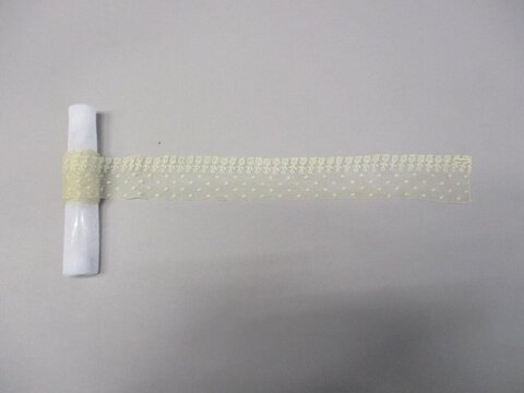 Lace Wrapped Rolled Napkin
