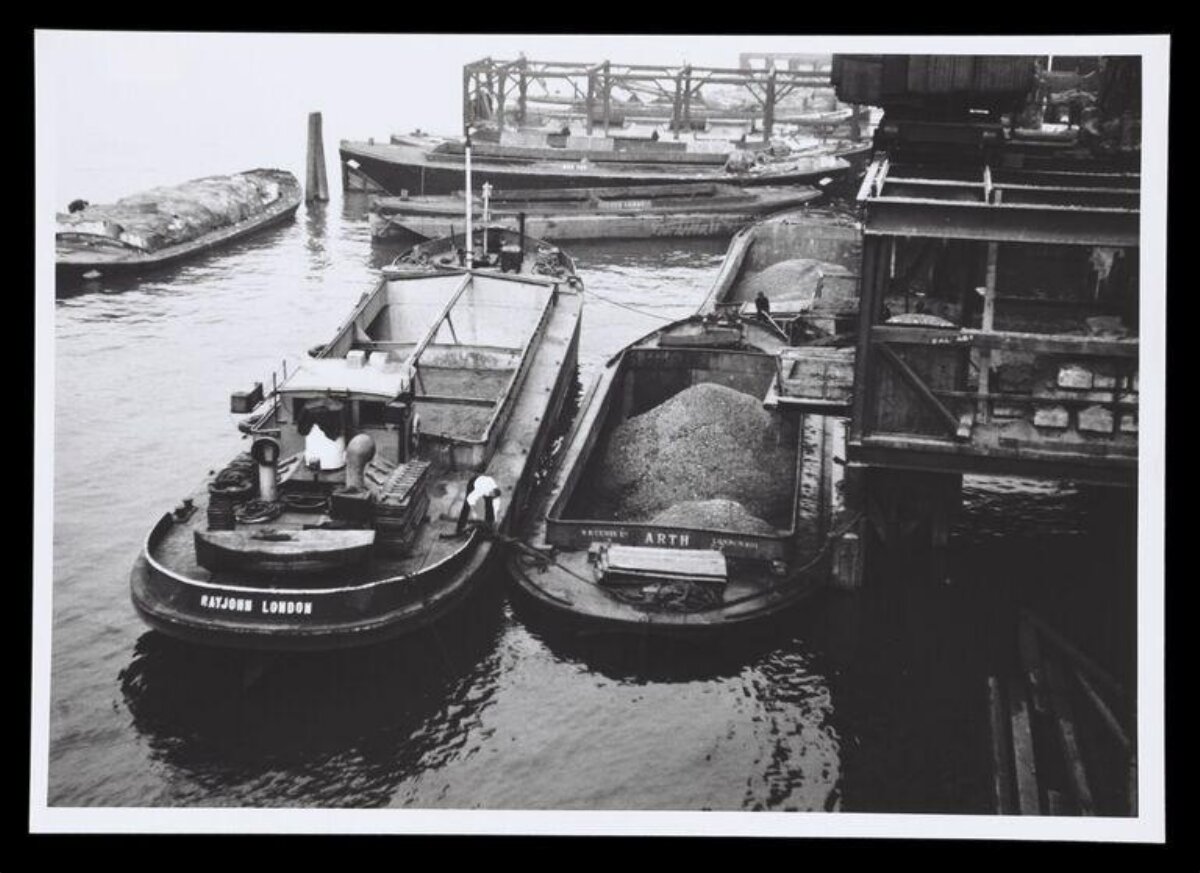 Cargo Barges at London Port