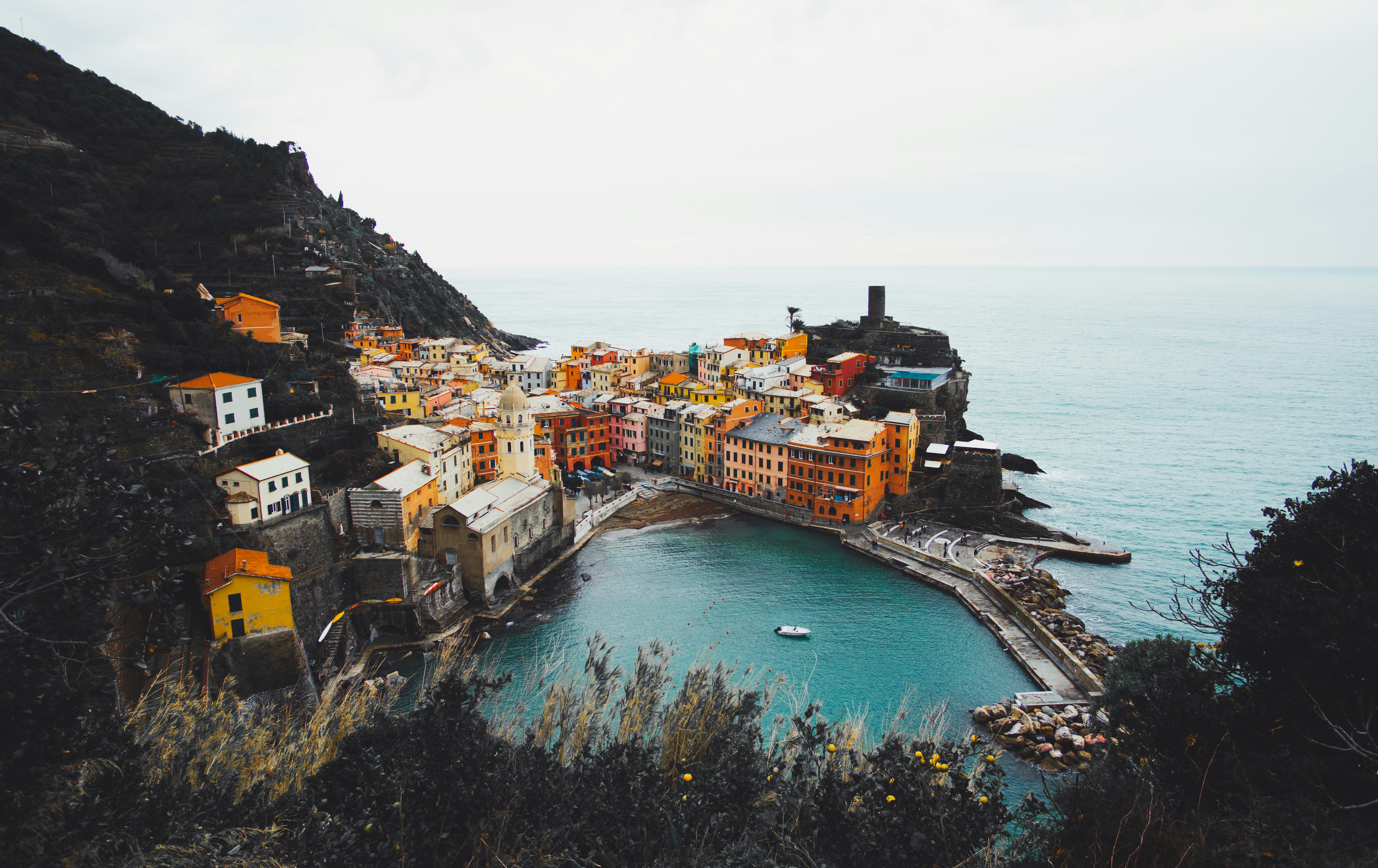 Italian Coastal Village Seaside View