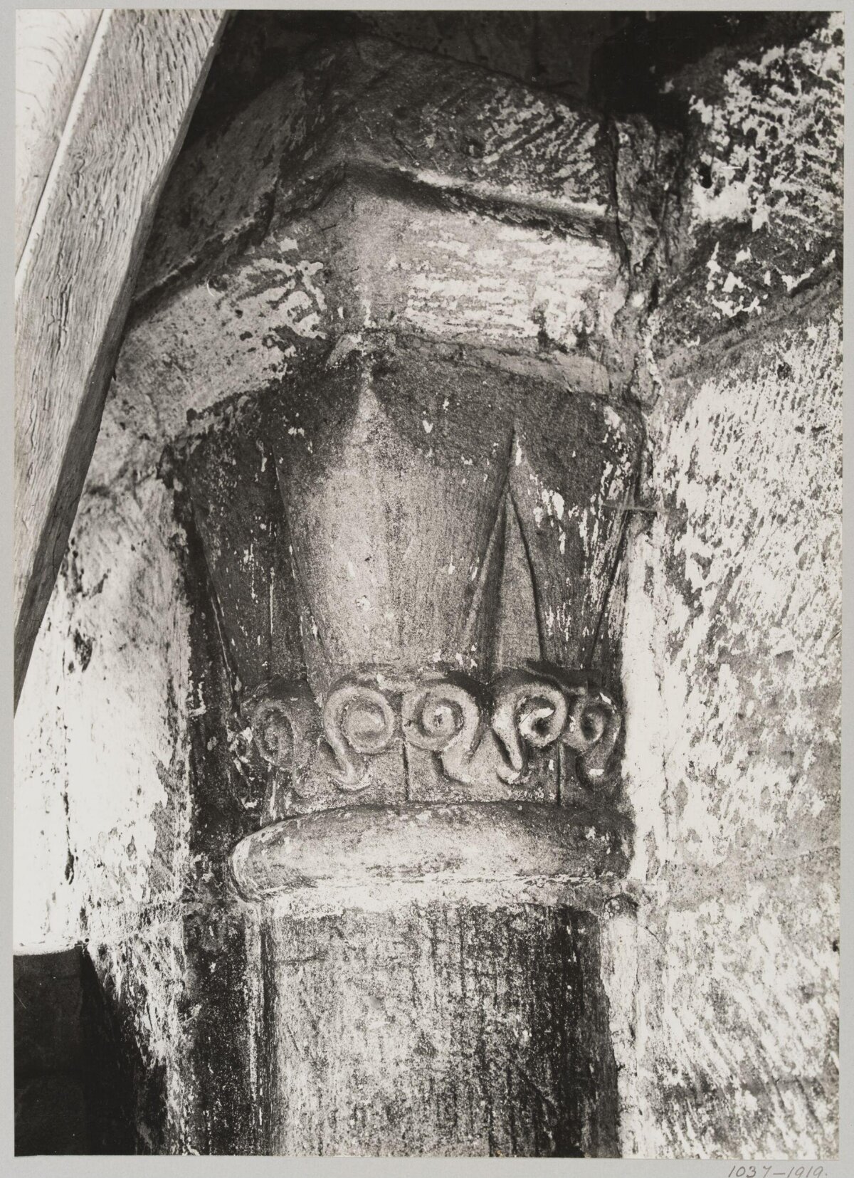 Carved Stone Column Capital