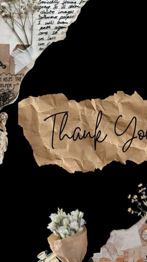 Aesthetic Thank You Collage