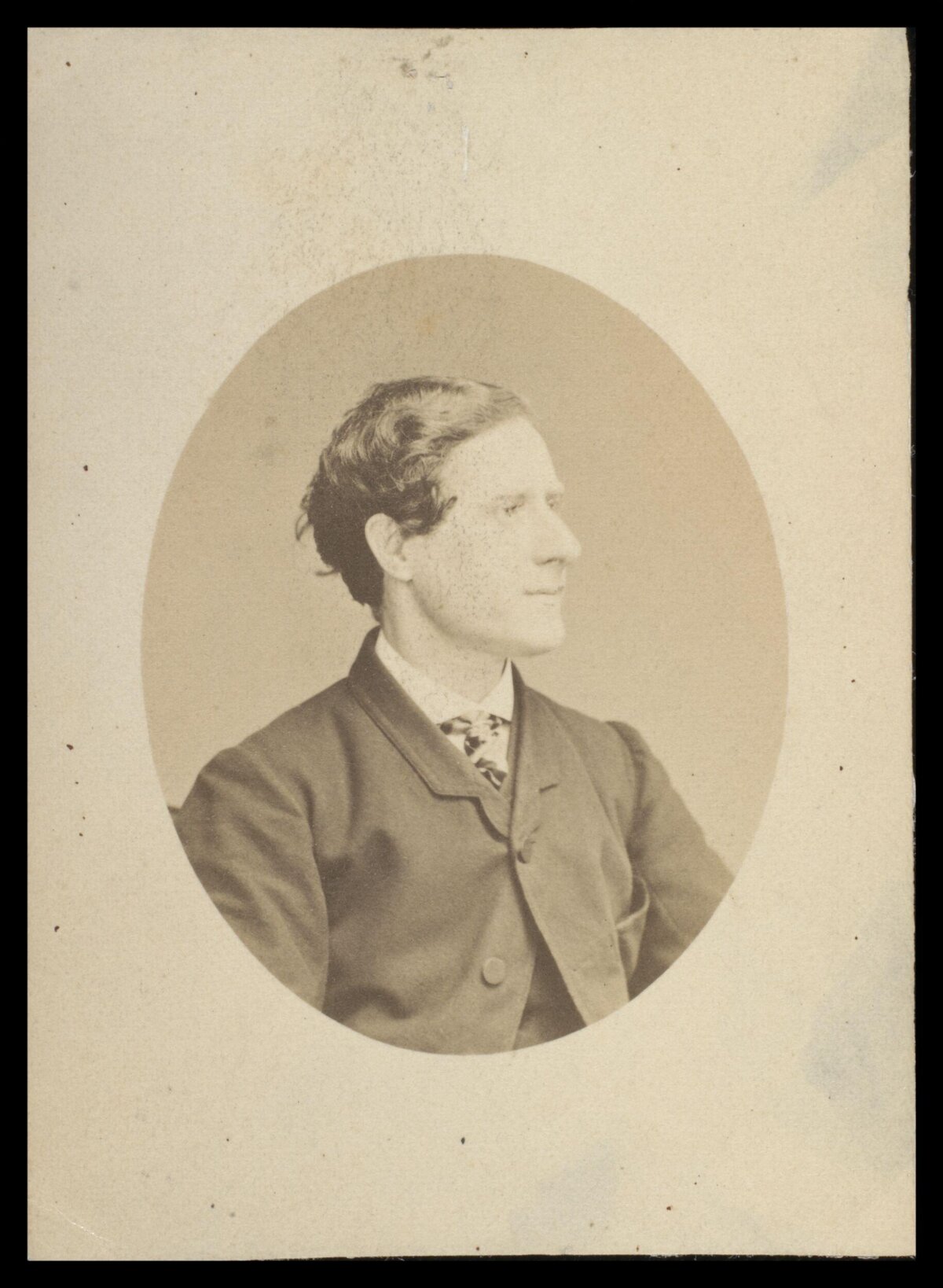 Vintage Profile Portrait of a Man