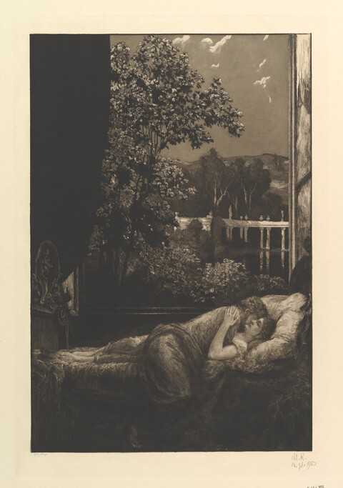 Embracing Couple by Open Window