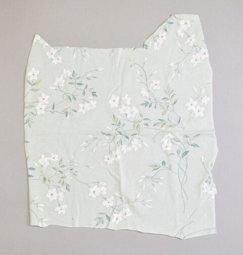 Light Green Floral Cut Fabric