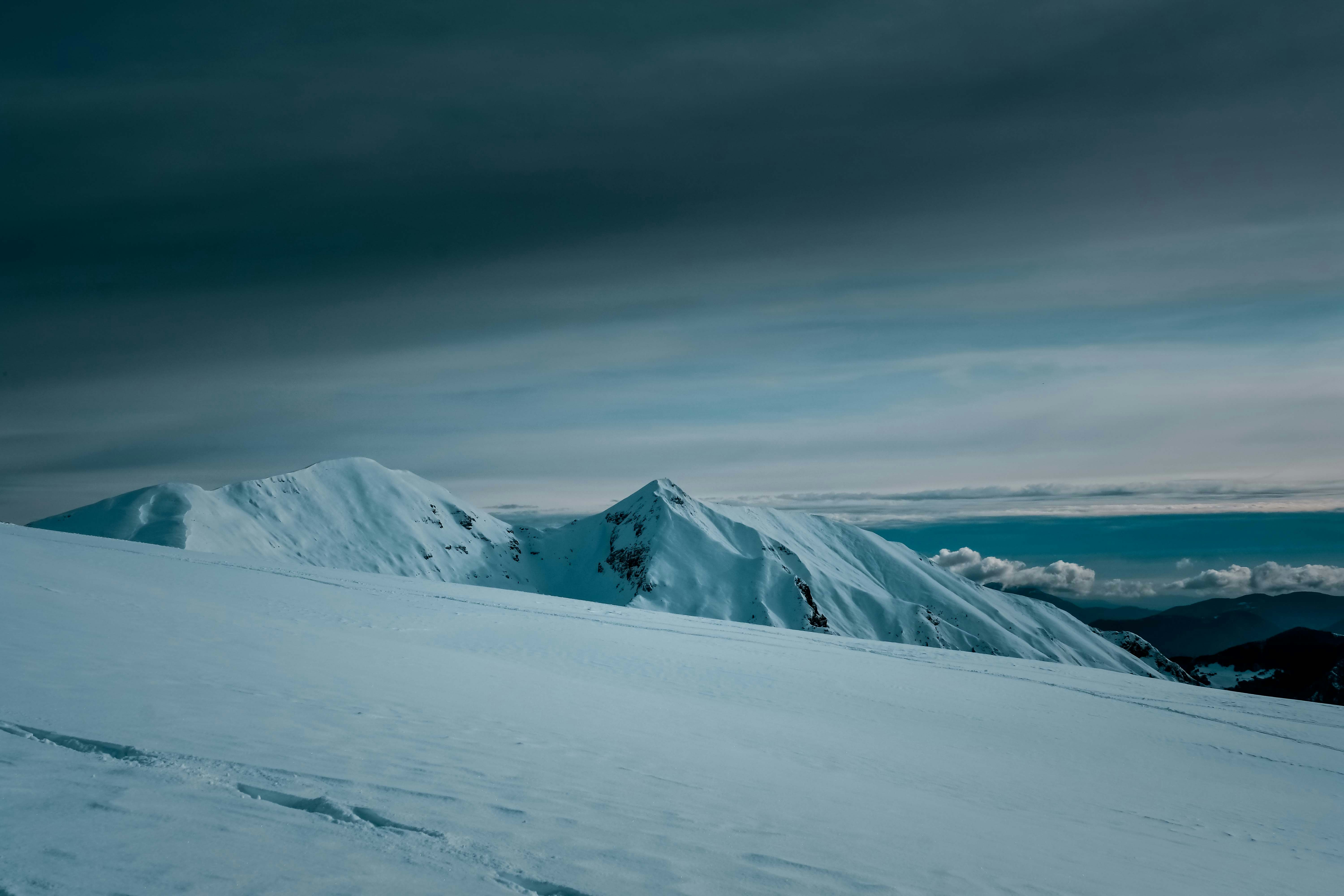 Snow Covered Mountain Peaks