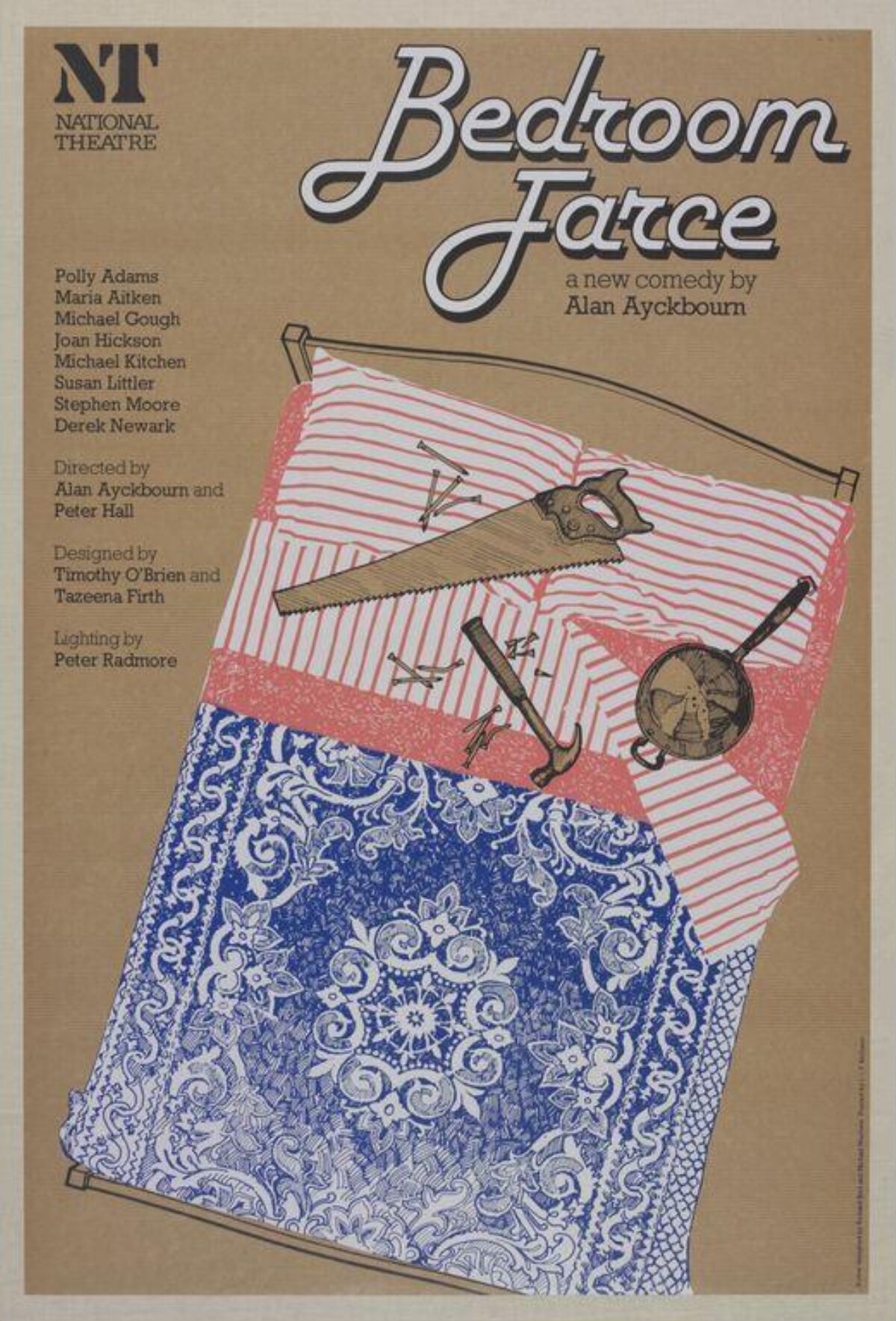 Bedroom Farce Theatre Play Poster