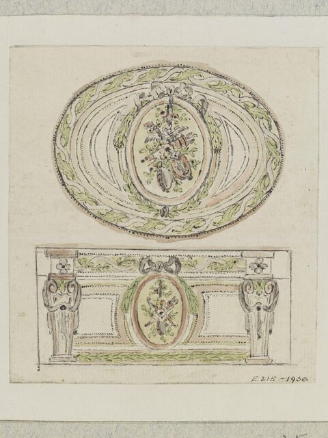 Neoclassical Decorative Design Sketches