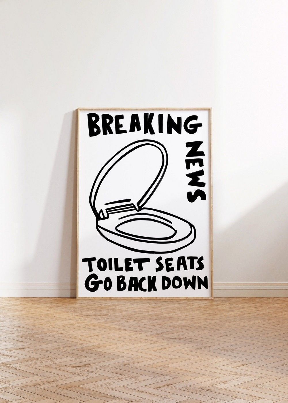 Funny Bathroom Humor Wall Poster