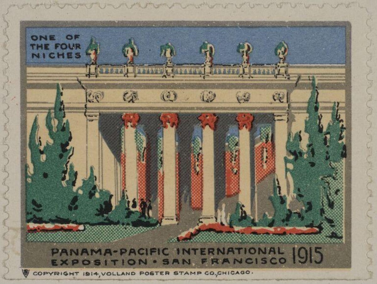 1915 Panama-Pacific Exposition Poster Stamp — Posters