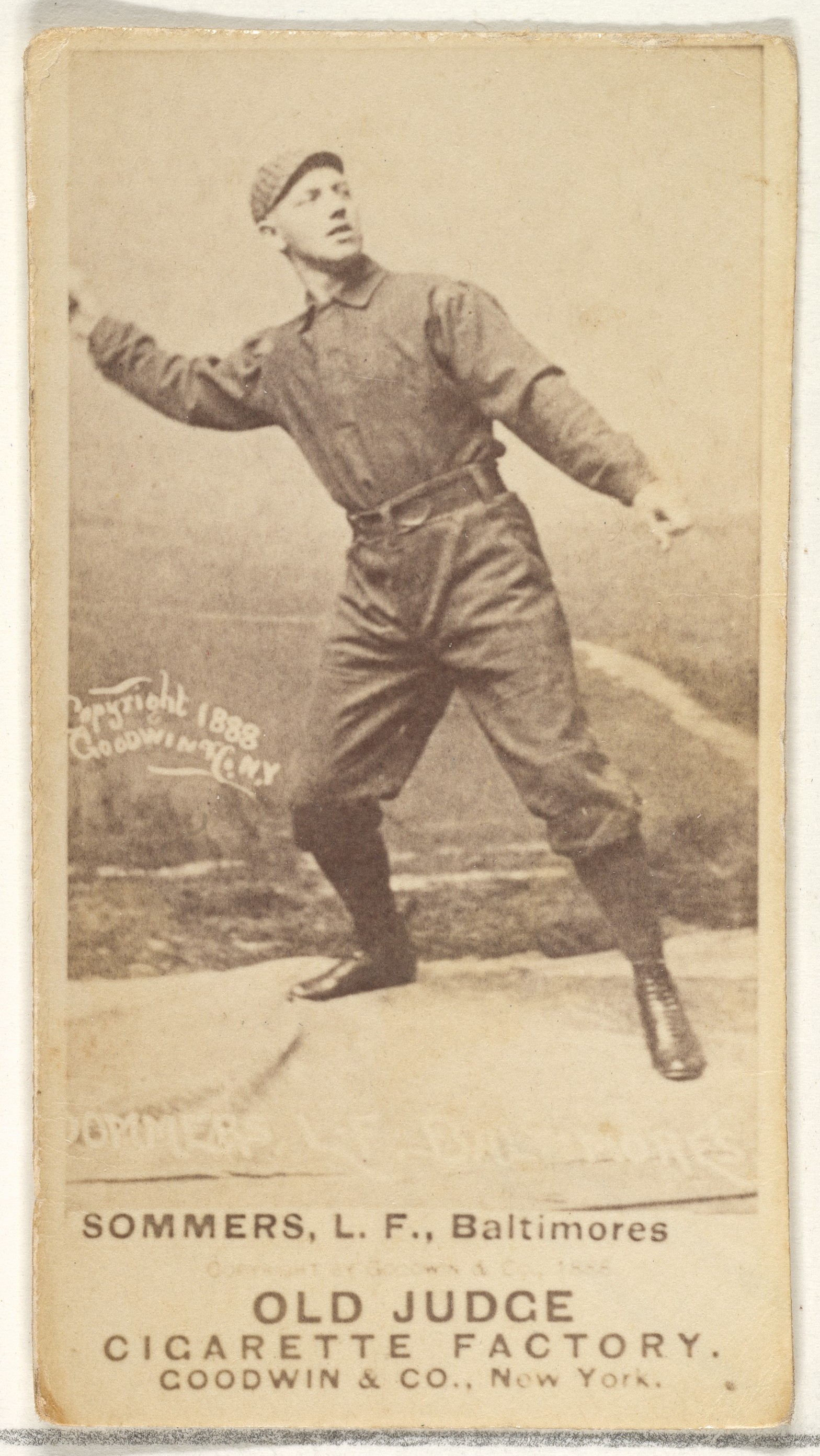 1888 Old Judge Baseball Cigarette Card