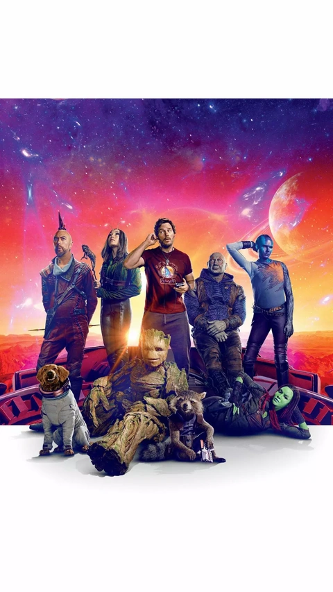 Guardians of the Galaxy Cast Group Photo