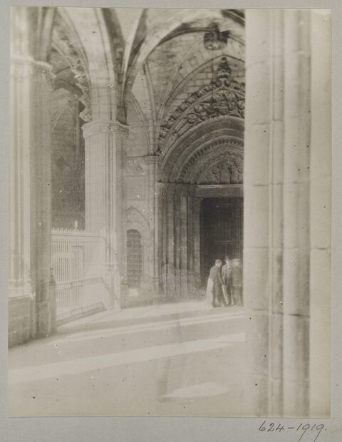 Vintage Gothic Cathedral Entrance