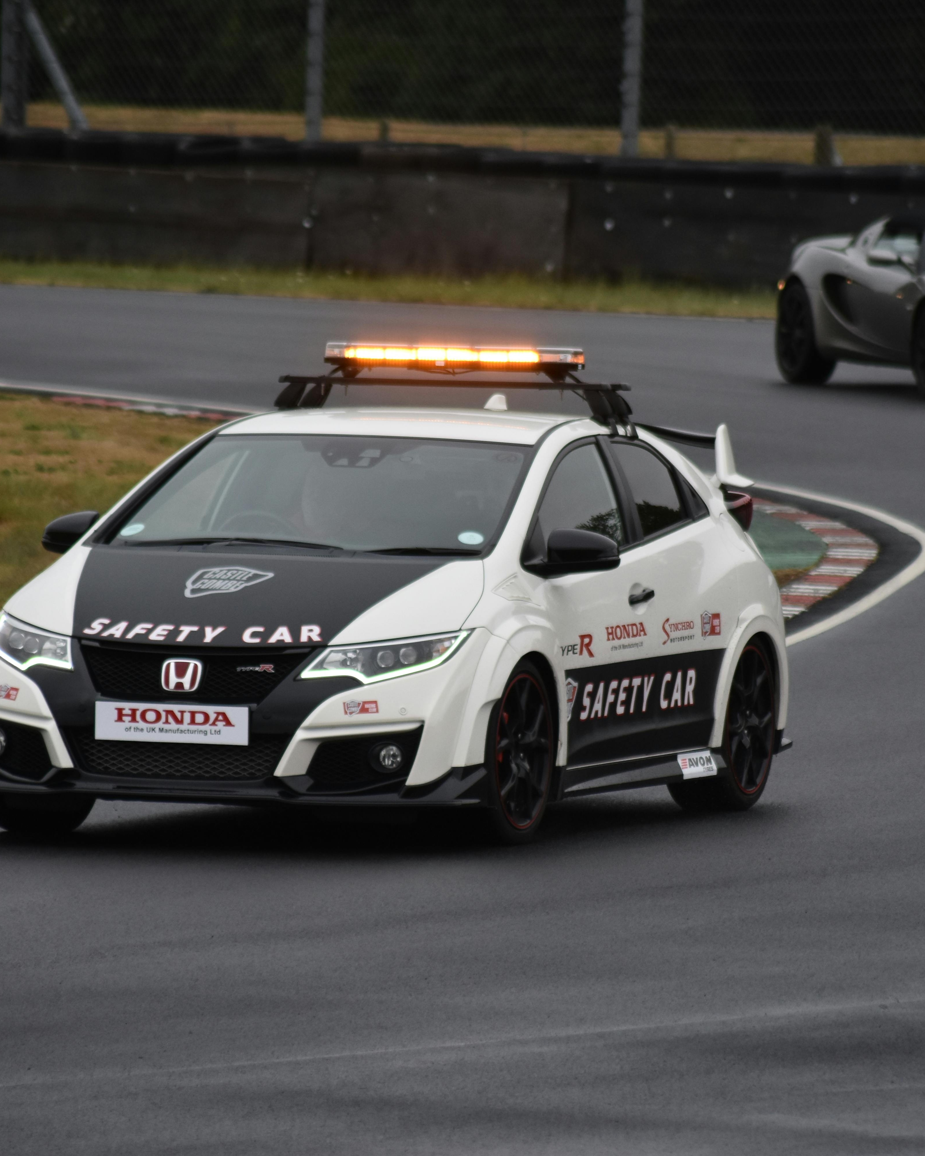 Honda Safety Car on Race Track