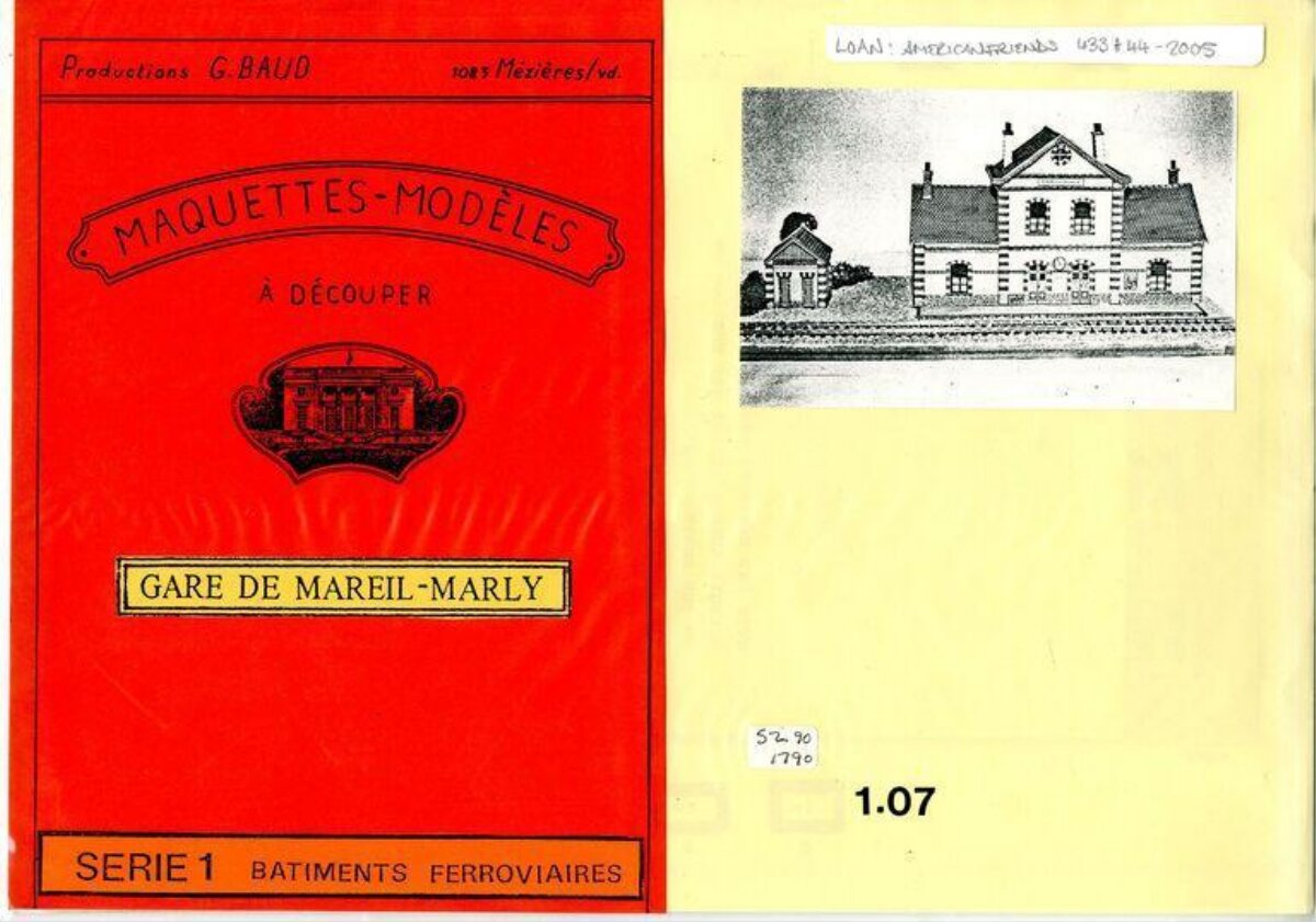 Vintage Paper Model Railway Station Kit — Book Covers