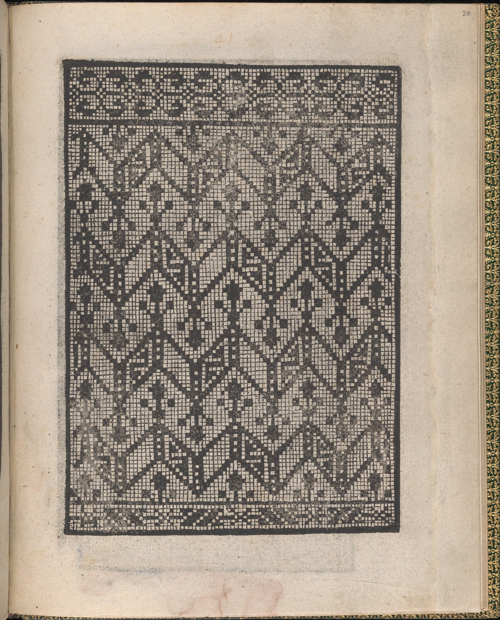 Vintage Geometric Pattern Print