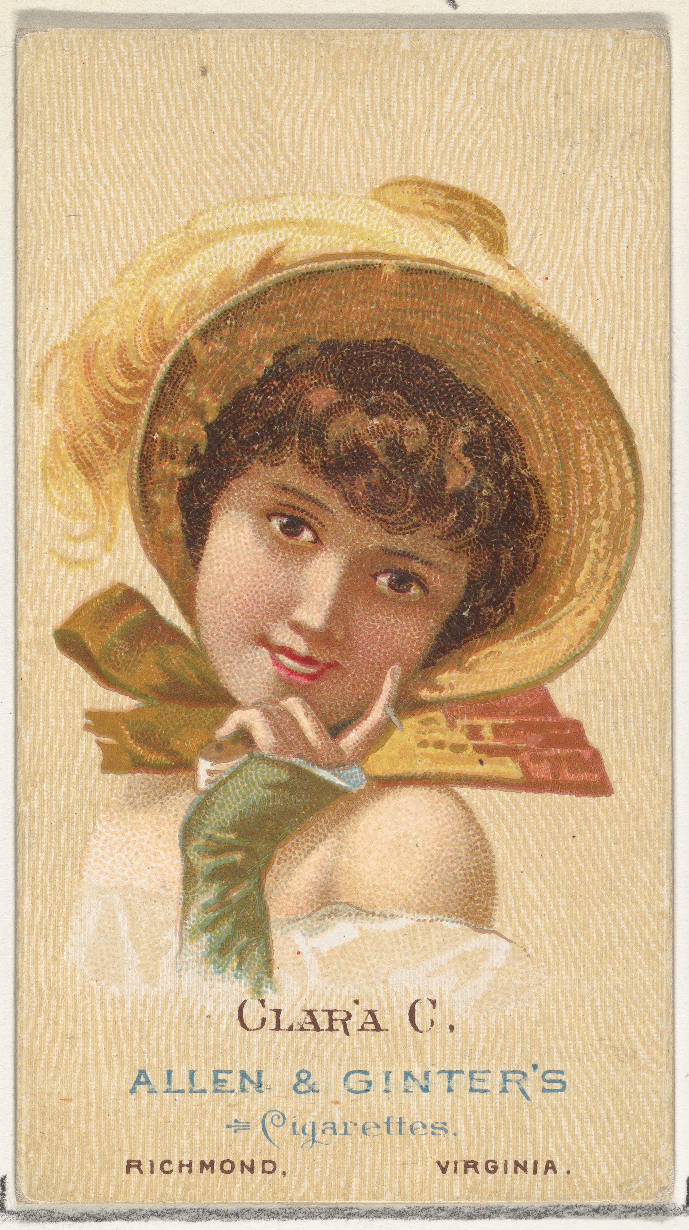 Vintage Clara C Cigarette Card