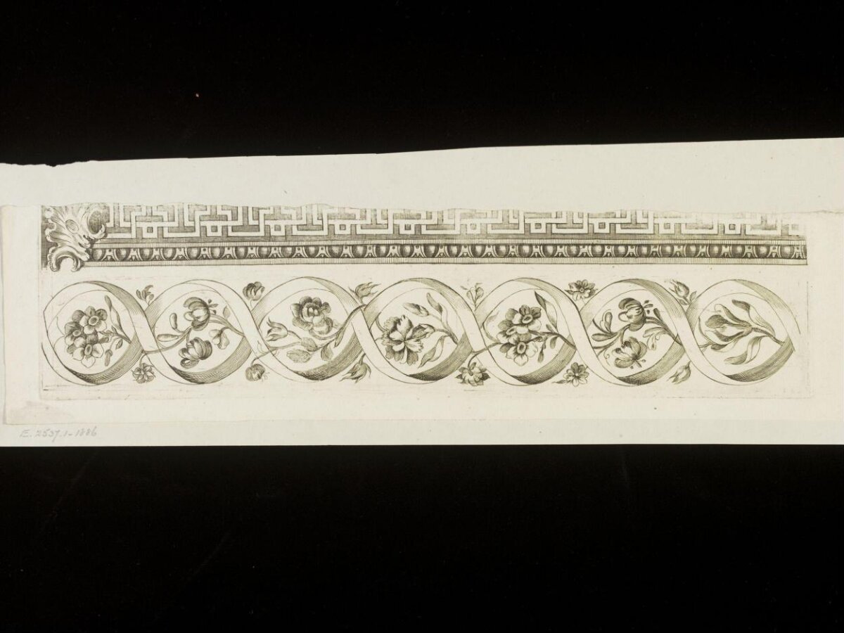 Antique Ornamental Border Engraving